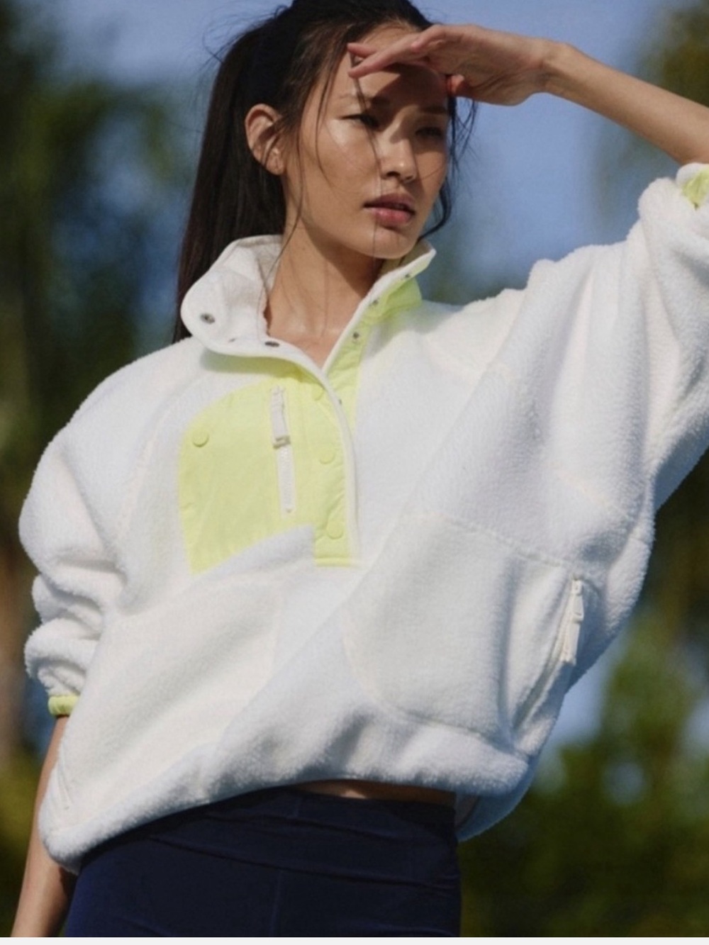 Free People movement Hit The Slopes fleece pullover. NWOT. Size S.